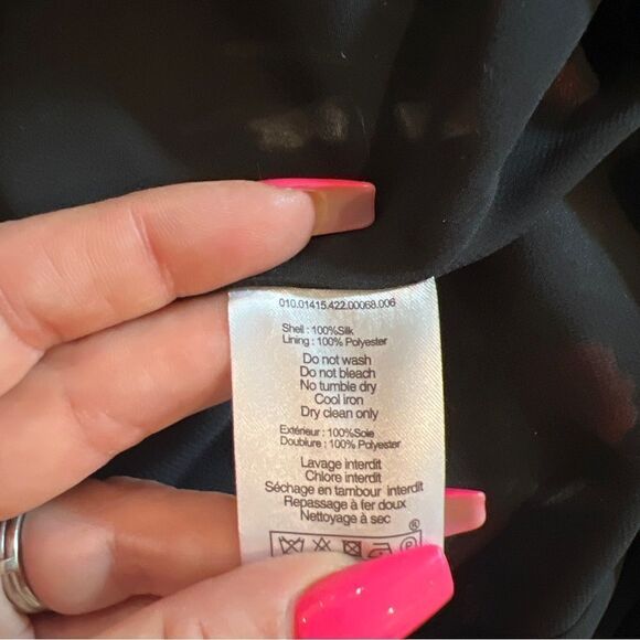 New Rixofloral-print feather-trim dress Sz-2 USA - Picture 14 of 15